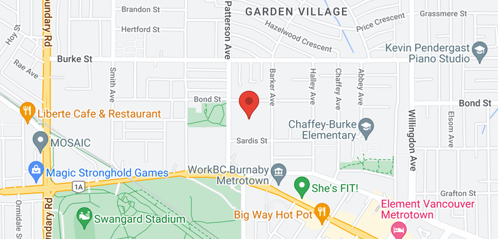 map of 103 5588 PATTERSON AVENUE